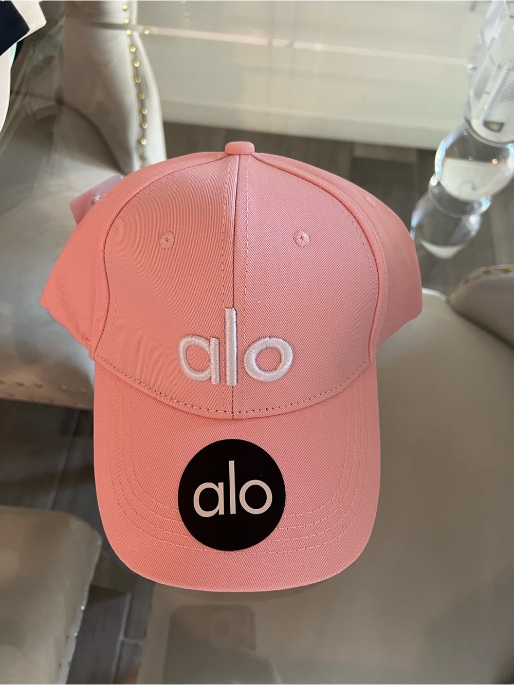 Alo light Pink Baseball Cap - Embroidered Logo